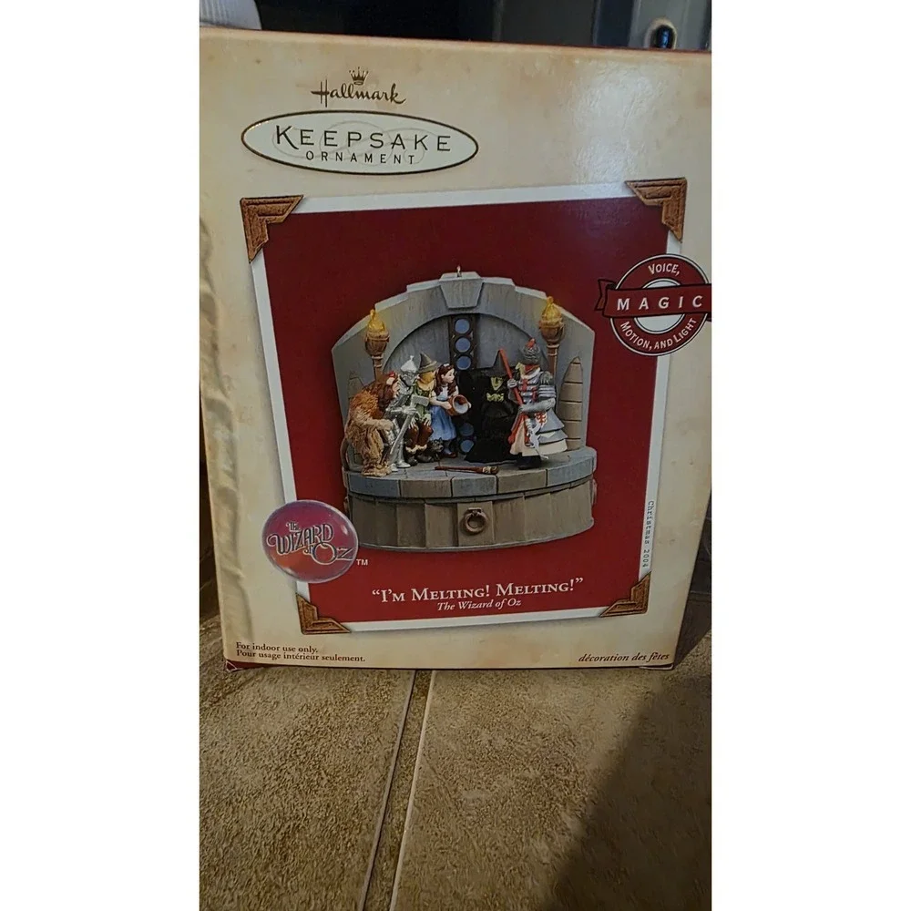 Hallmark Motion&Voice&Light The Wizard of Oz I'm Melting! Melting! 2004 NIB